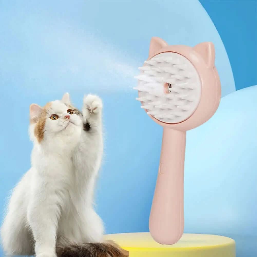 Brosse de nettoyage avec brumisateur pour animaux Les Visionnaires