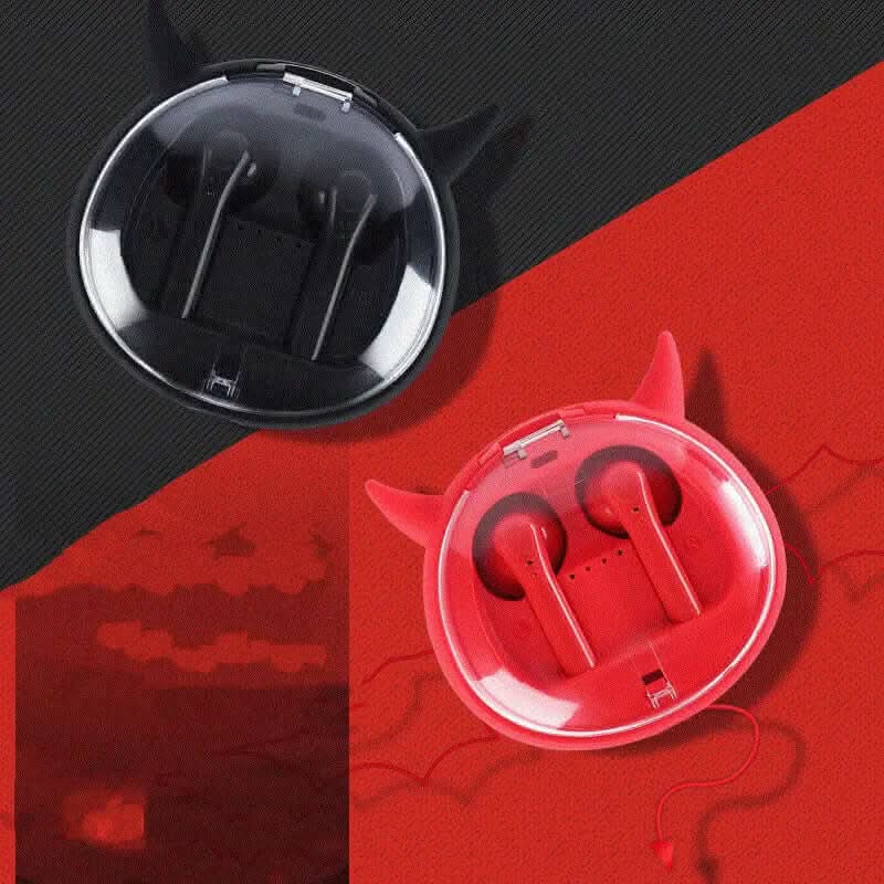 Casque Bluetooth sans fil Macaron Red TWS5.0 Les Visionnaires