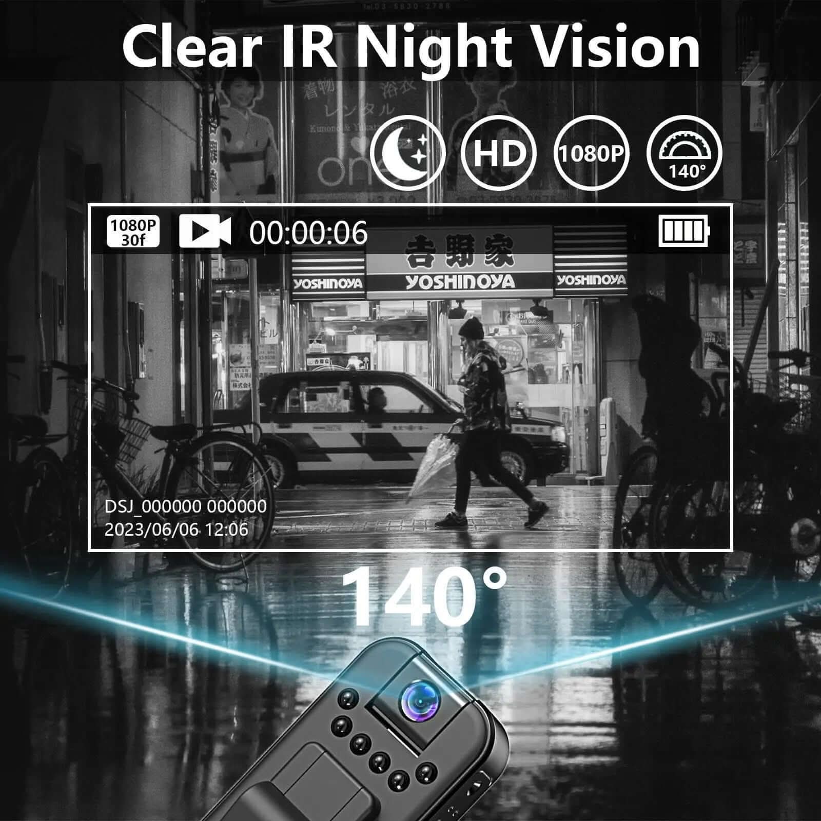 Enregistreur vidéo HD avec vision nocturne infrarouge Les Visionnaires