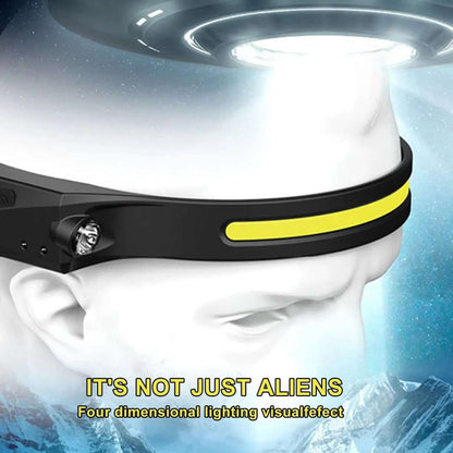 Lampe frontale COB LED à induction Les Visionnaires