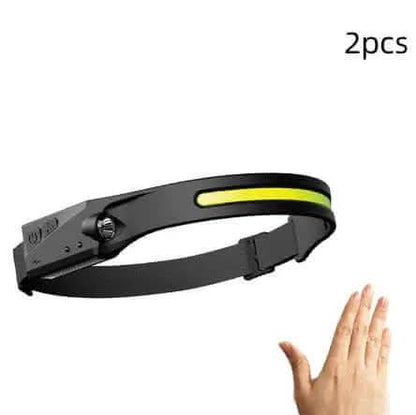 Lampe frontale COB LED à induction Les Visionnaires