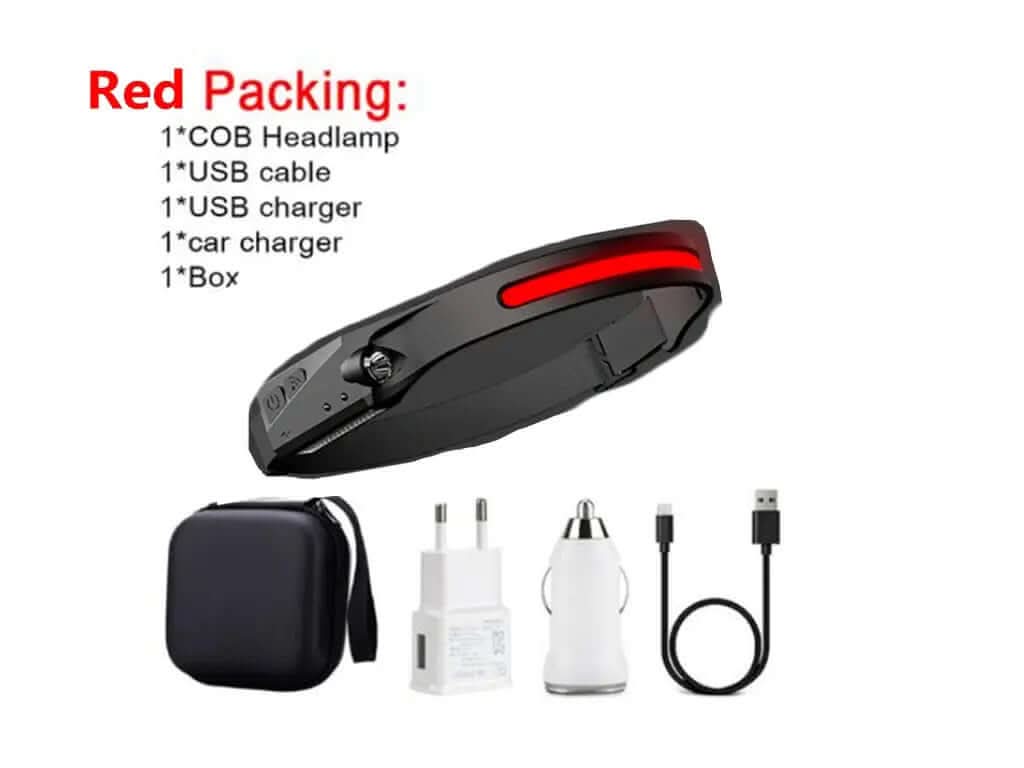 Lampe frontale COB LED à induction Les Visionnaires