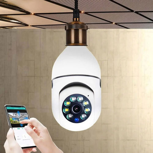 CAMÉRA WiFi 1080P Ampoule Caméra avec Zoom 4X E27 5GWiFi Les Visionnaires