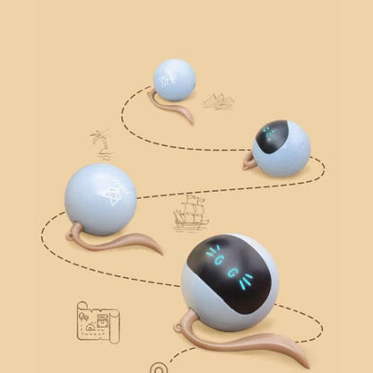 Balle rotative LED colorée interactive Pet Smart Les Visionnaires