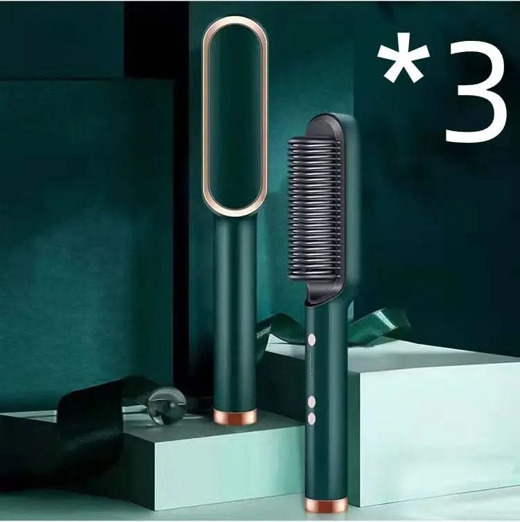 Nouveau fer à lisser 2 en 1, peigne chauffant, fer à friser à ions négatifs Les Visionnaires