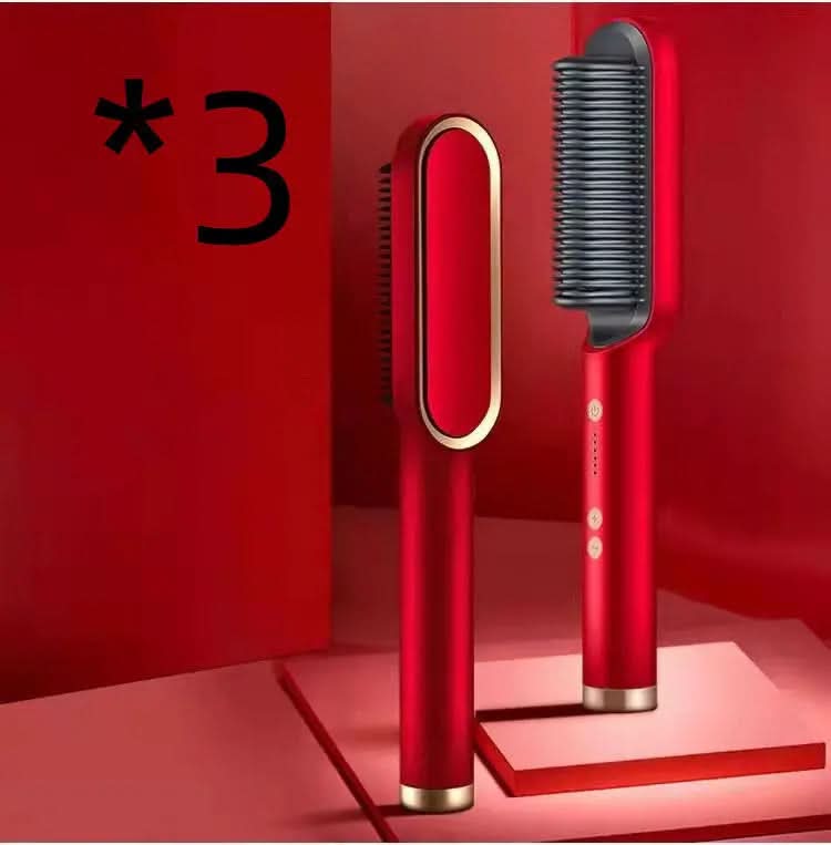 Nouveau fer à lisser 2 en 1, peigne chauffant, fer à friser à ions négatifs Les Visionnaires
