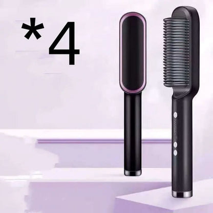 Nouveau fer à lisser 2 en 1, peigne chauffant, fer à friser à ions négatifs Les Visionnaires