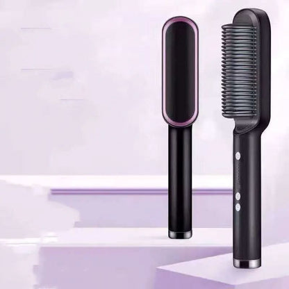 Nouveau fer à lisser 2 en 1, peigne chauffant, fer à friser à ions négatifs Les Visionnaires