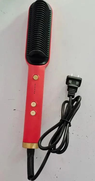 Nouveau fer à lisser 2 en 1, peigne chauffant, fer à friser à ions négatifs Les Visionnaires