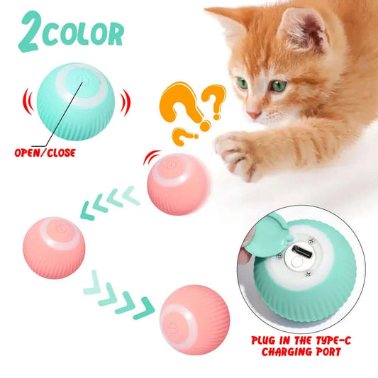 Cat Gravity Intelligent Rolling Ball Tease Toy Les Visionnaires