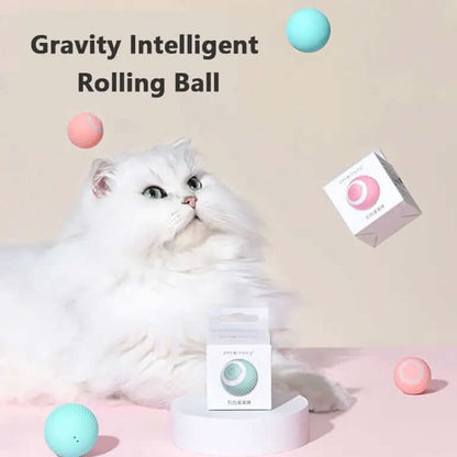 Cat Gravity Intelligent Rolling Ball Tease Toy Les Visionnaires