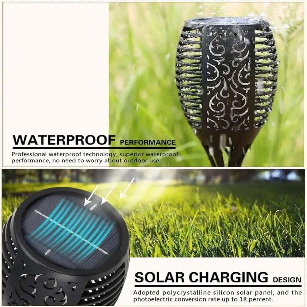 Lampe torche solaire LED étanche pour extérieur, décoration de paysage, jardin et pelouse Les Visionnaires