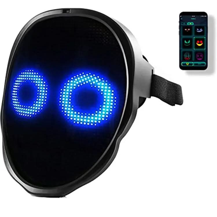 Masques d'Halloween lumineux à LED en couleur, masque changeant de visage Les Visionnaires