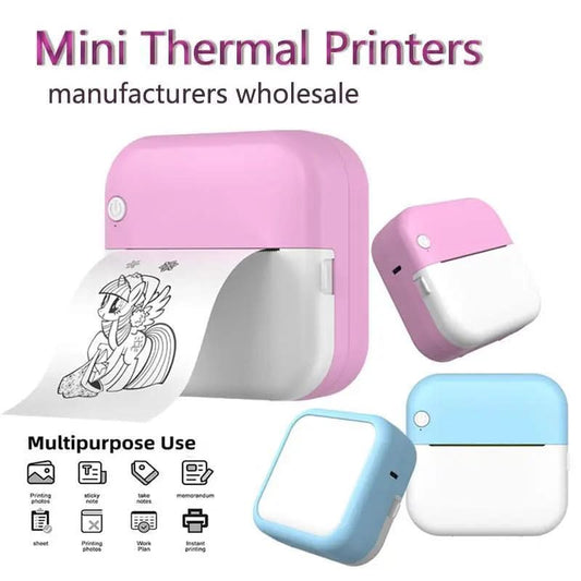 Student Mini Thermal Label Printer Les Visionnaires