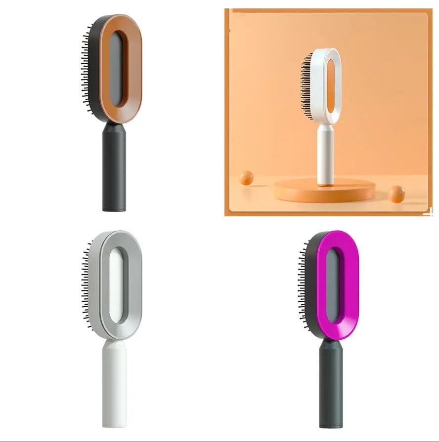 Brosse à cheveux autonettoyante pour femmes Les Visionnaires