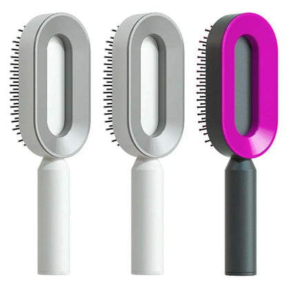 Brosse à cheveux autonettoyante pour femmes Les Visionnaires