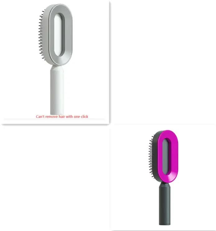 Brosse à cheveux autonettoyante pour femmes Les Visionnaires