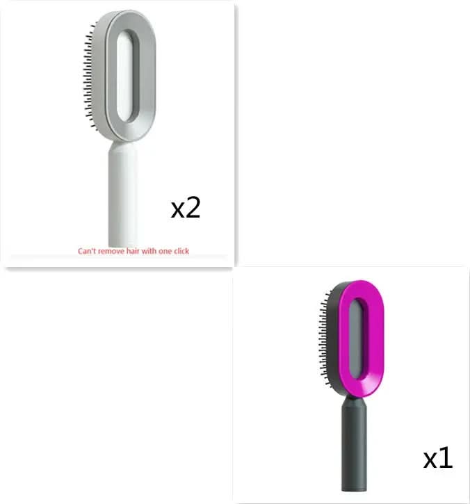Brosse à cheveux autonettoyante pour femmes Les Visionnaires
