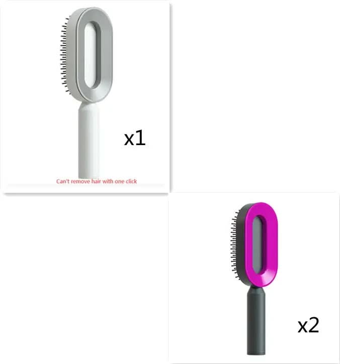Brosse à cheveux autonettoyante pour femmes Les Visionnaires