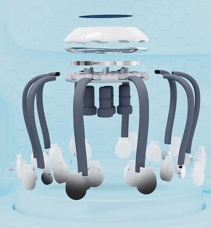 Masseur de tête électrique intelligent en forme de pieuvre Les Visionnaires
