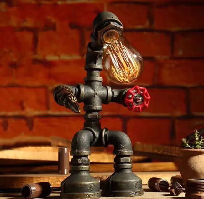 Lampe de table robot vintage Les Visionnaires