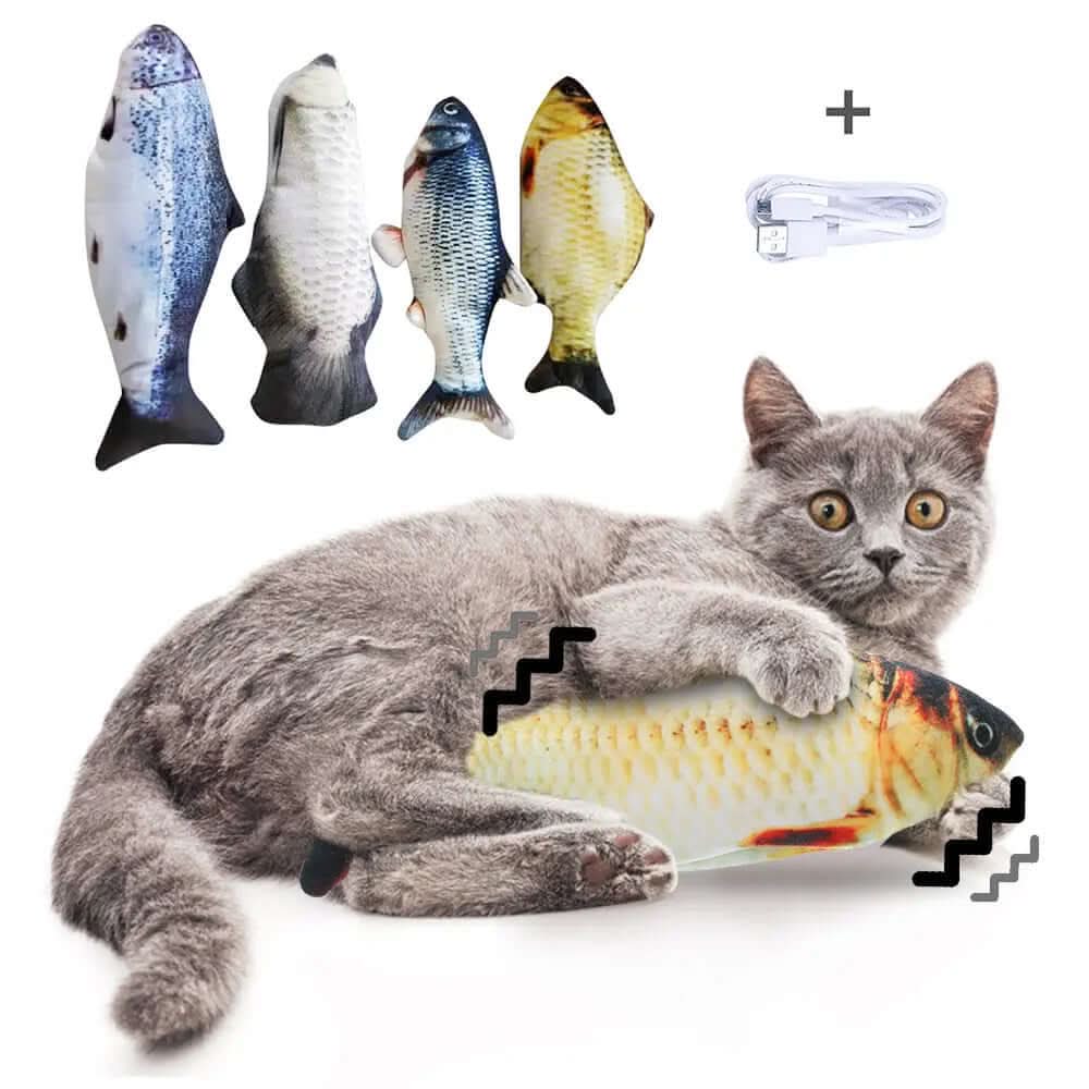 Poisson électrique interactif sans herbe à chat Les Visionnaires
