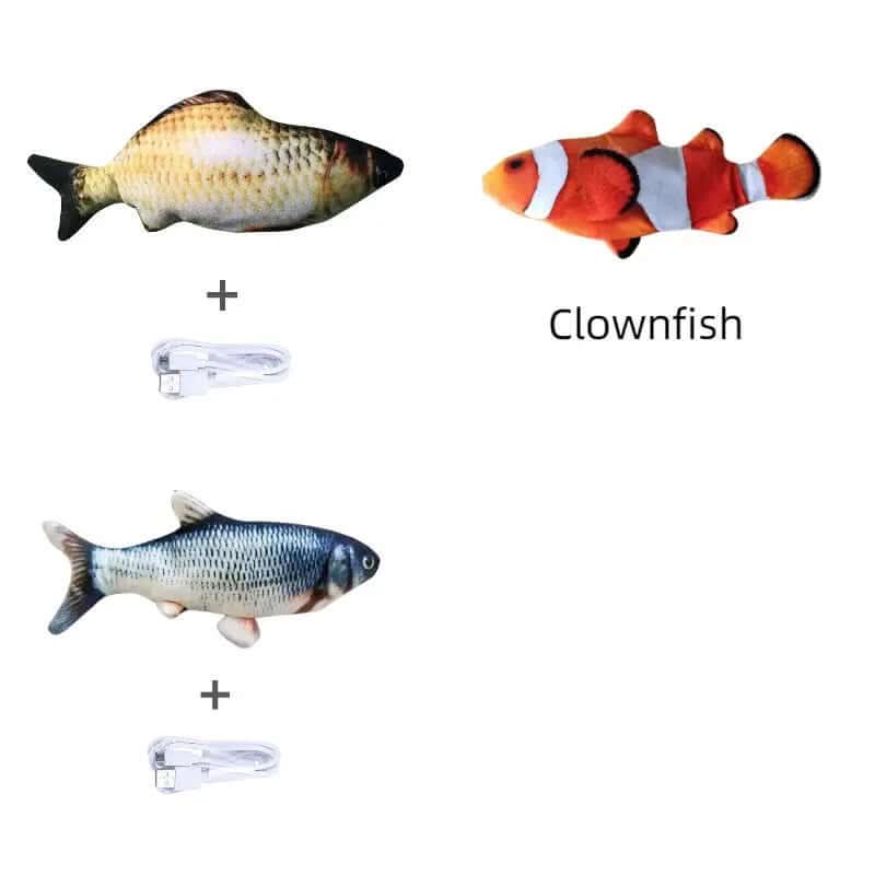 Poisson électrique interactif sans herbe à chat Les Visionnaires