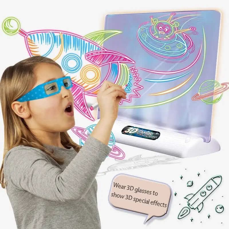 Tablette de dessin magique 3D LED Les Visionnaires