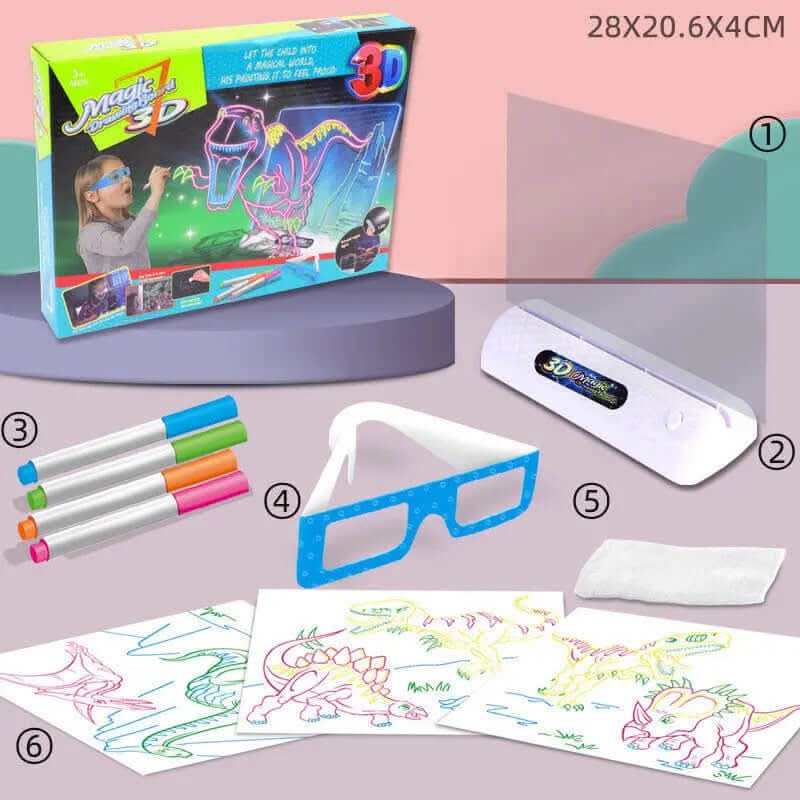 Tablette de dessin magique 3D LED Les Visionnaires