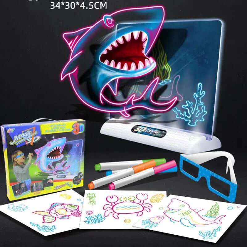 Tablette de dessin magique 3D LED Les Visionnaires