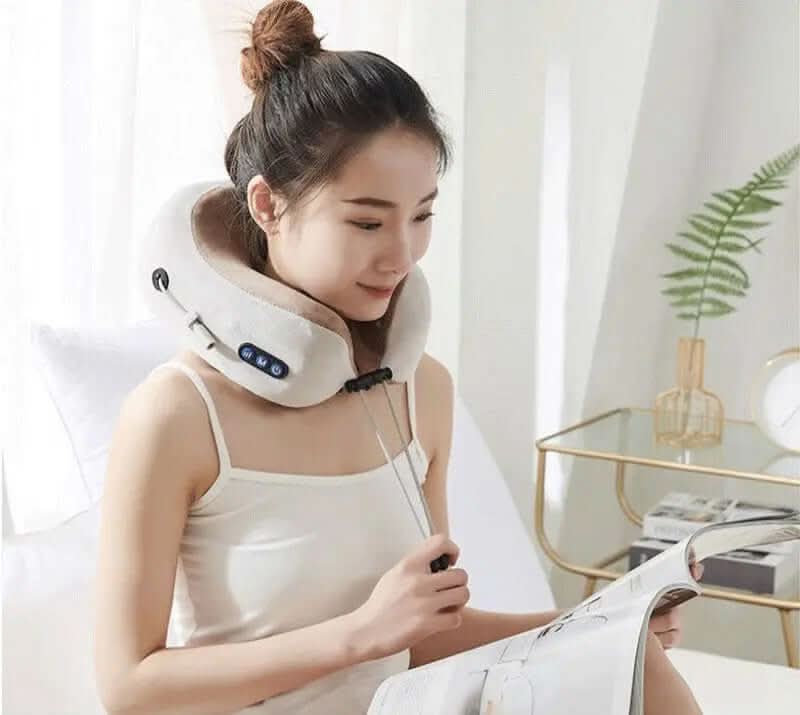 Oreiller de Massage Électrique en Forme de U Les Visionnaires