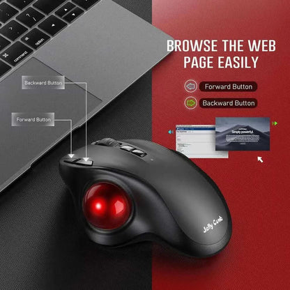Souris à trackball sans fil rechargeable Les Visionnaires