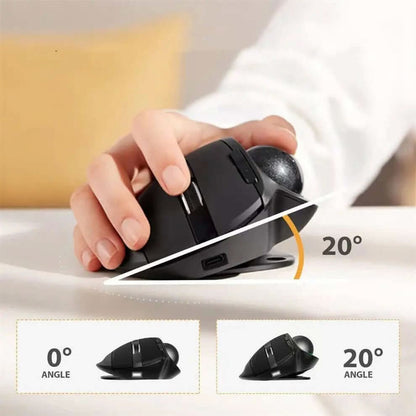 Souris à trackball sans fil rechargeable Les Visionnaires
