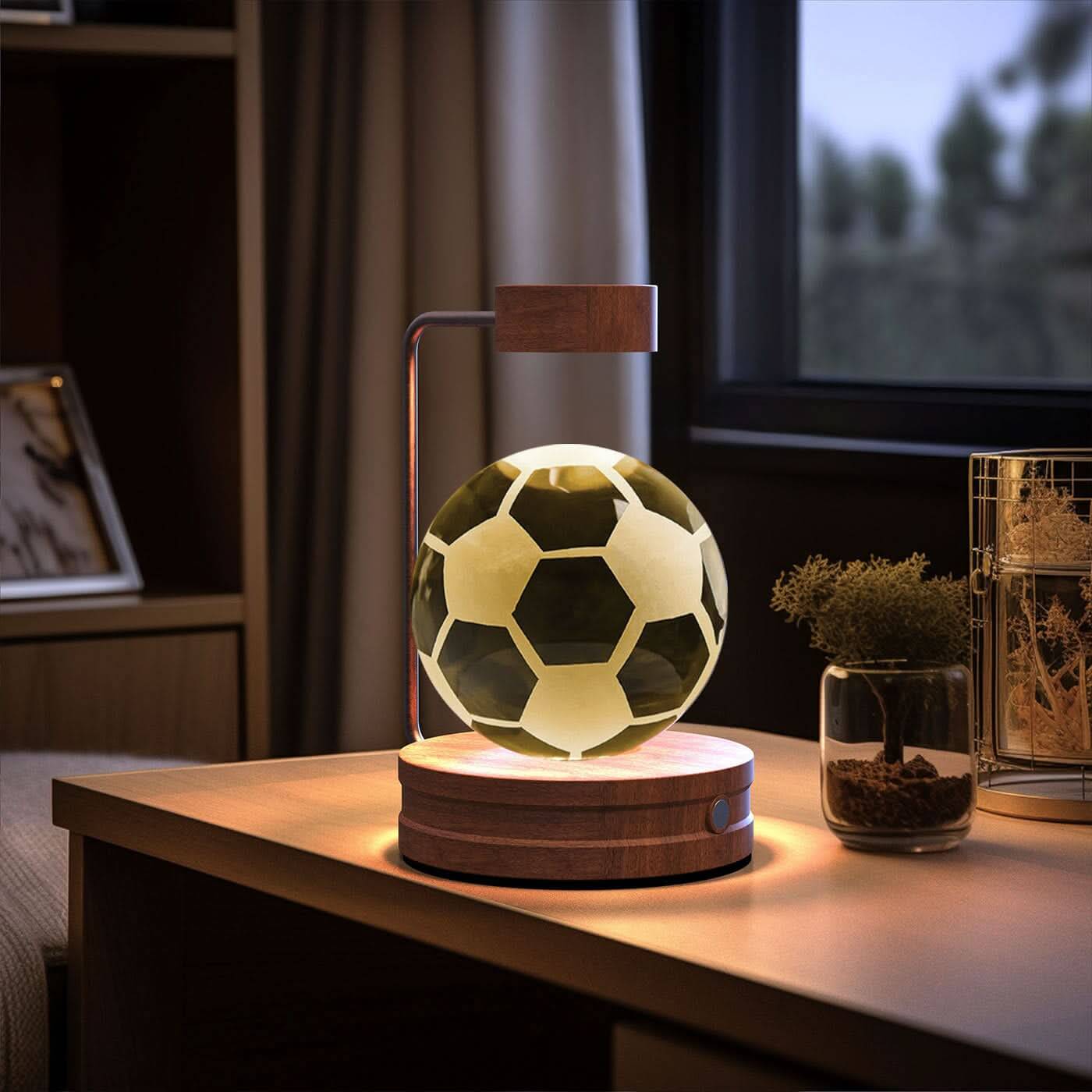 Lampe de chevet cristal, lumière d'ambiance USB pour chambre Les Visionnaires