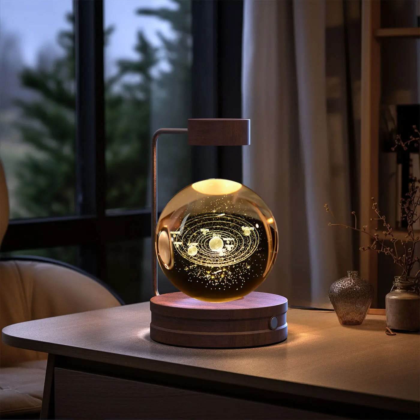 Lampe de chevet cristal, lumière d'ambiance USB pour chambre Les Visionnaires