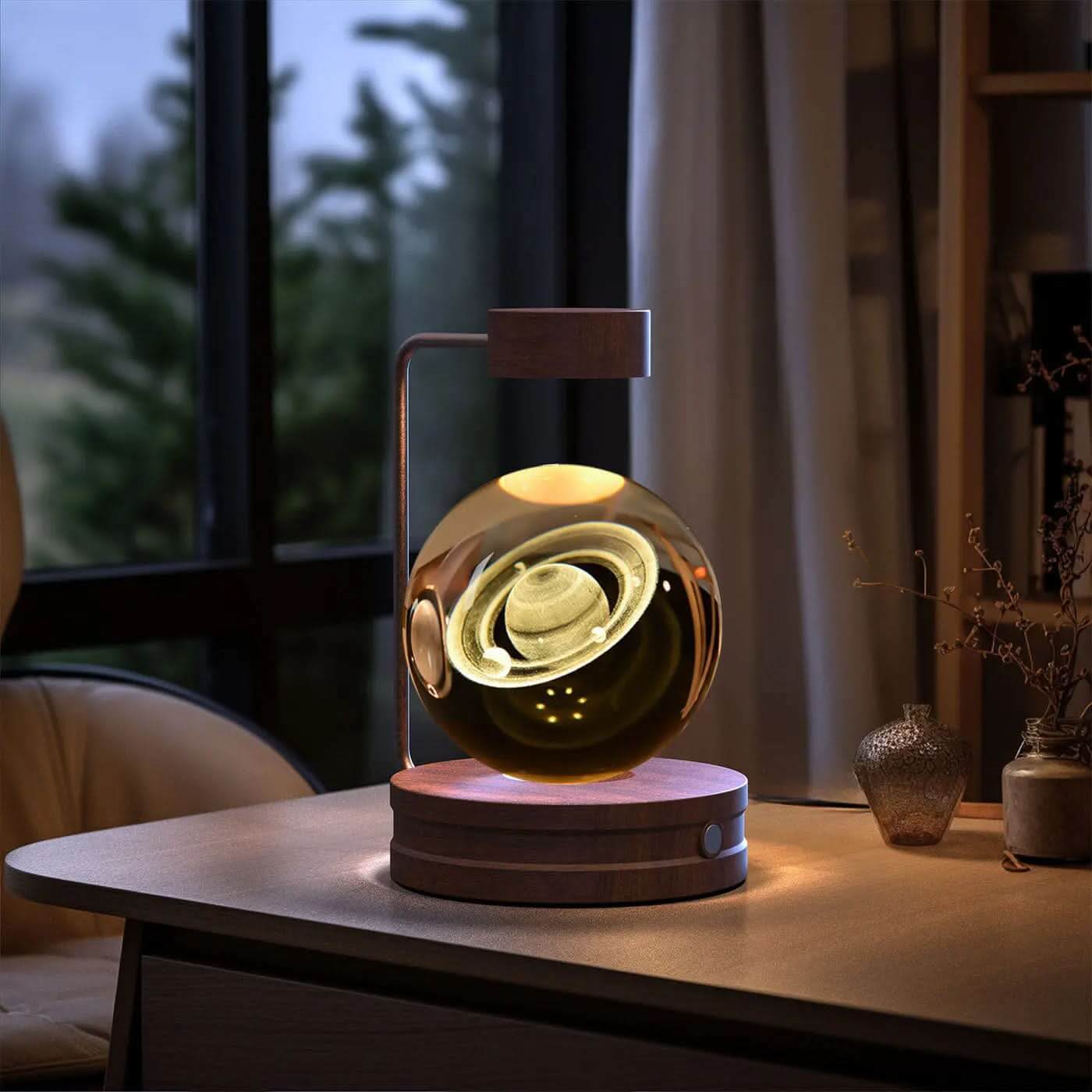 Lampe de chevet cristal, lumière d'ambiance USB pour chambre Les Visionnaires