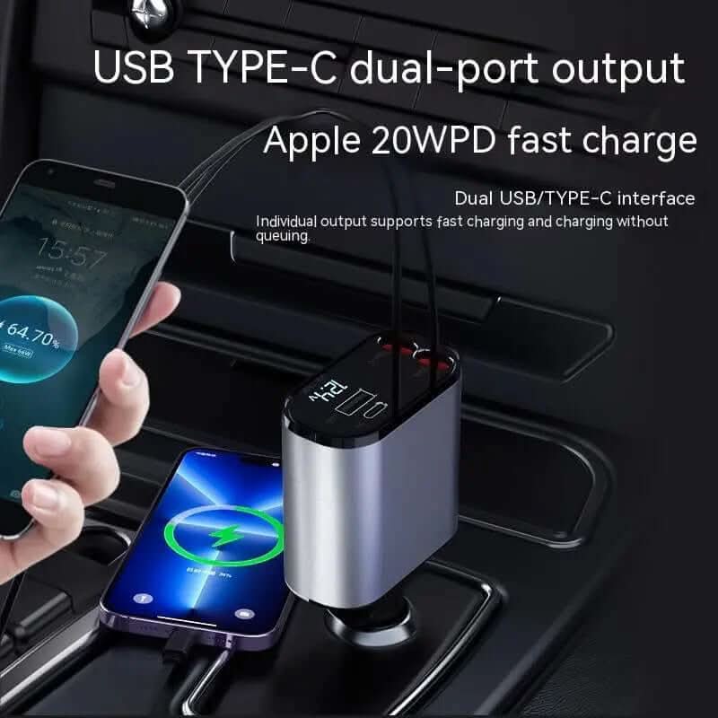 Chargeur de voiture ultra-puissant de 100W Les Visionnaires