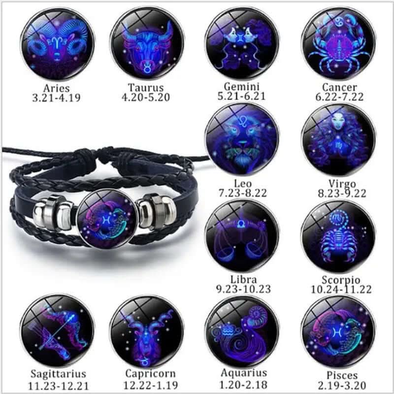 Bracelet Tressé Constellation du Zodiaque Les Visionnaires