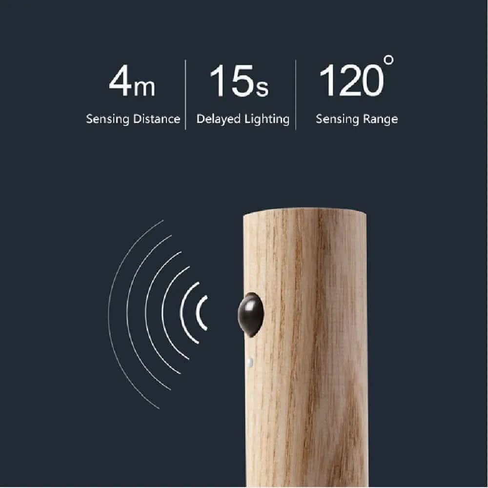 Lampe de Nuit LED Magnétique en Bois Les Visionnaires