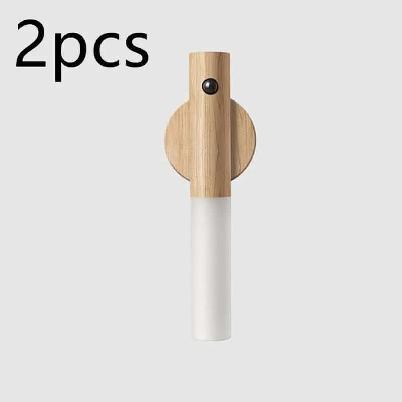 Lampe de Nuit LED Magnétique en Bois Les Visionnaires