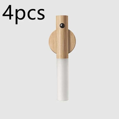 Lampe de Nuit LED Magnétique en Bois Les Visionnaires
