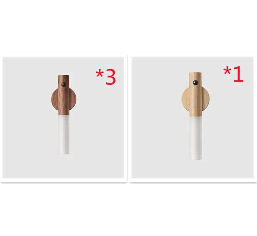 Lampe de Nuit LED Magnétique en Bois Les Visionnaires