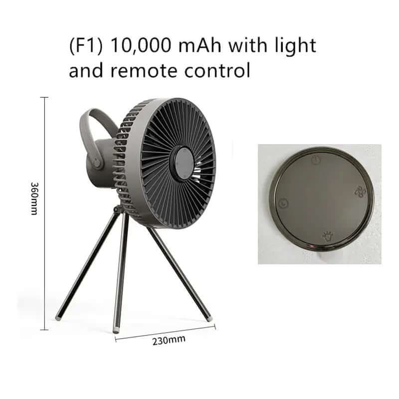 Ventilateur de Camping Portable USB Rechargeable Les Visionnaires