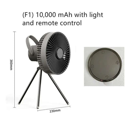 Ventilateur de Camping Portable USB Rechargeable Les Visionnaires