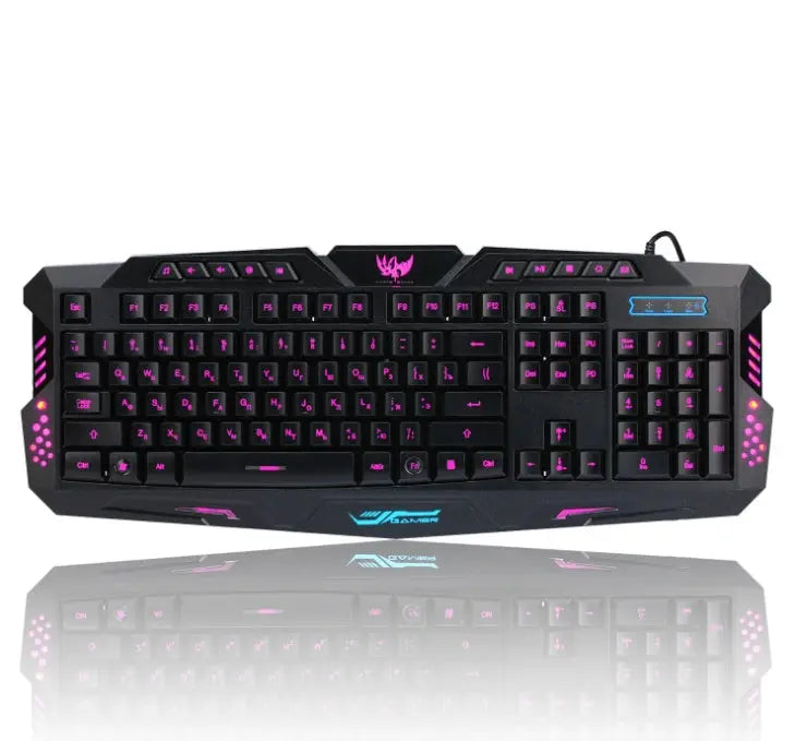 Clavier et souris gaming filaires avec rétroéclairage tricolore Les Visionnaires