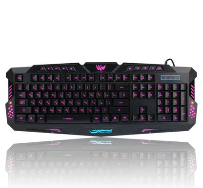 Clavier et souris gaming filaires avec rétroéclairage tricolore Les Visionnaires