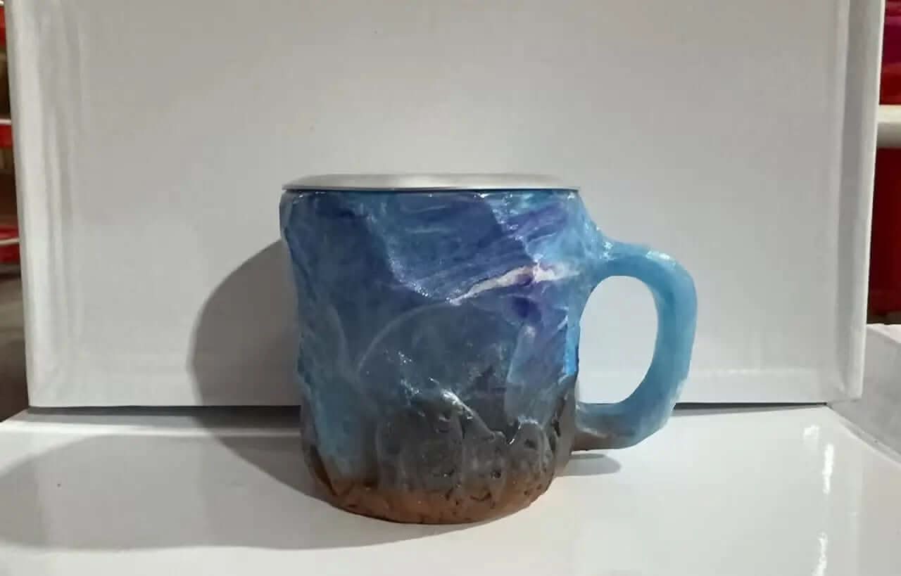 400ml Resin Mineral Crystal Coffee Mugs With Handles Elegant Fake Mineral Crystal Cup For Workplace Home Decor Christmas Gift Kitchen Gadgets Les Visionnaires