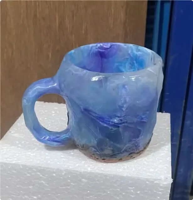 400ml Resin Mineral Crystal Coffee Mugs With Handles Elegant Fake Mineral Crystal Cup For Workplace Home Decor Christmas Gift Kitchen Gadgets Les Visionnaires