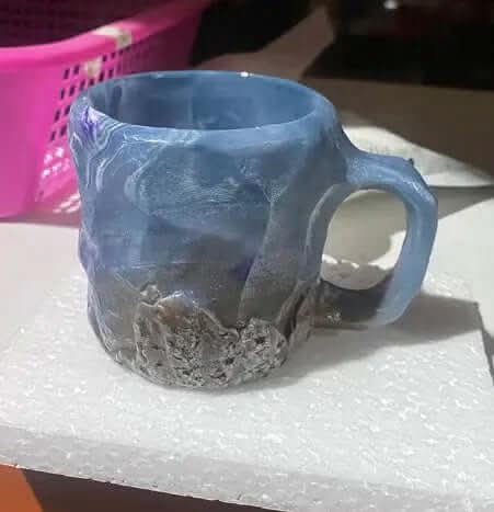 400ml Resin Mineral Crystal Coffee Mugs With Handles Elegant Fake Mineral Crystal Cup For Workplace Home Decor Christmas Gift Kitchen Gadgets Les Visionnaires