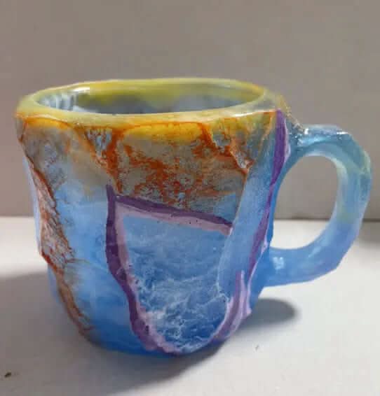 400ml Resin Mineral Crystal Coffee Mugs With Handles Elegant Fake Mineral Crystal Cup For Workplace Home Decor Christmas Gift Kitchen Gadgets Les Visionnaires